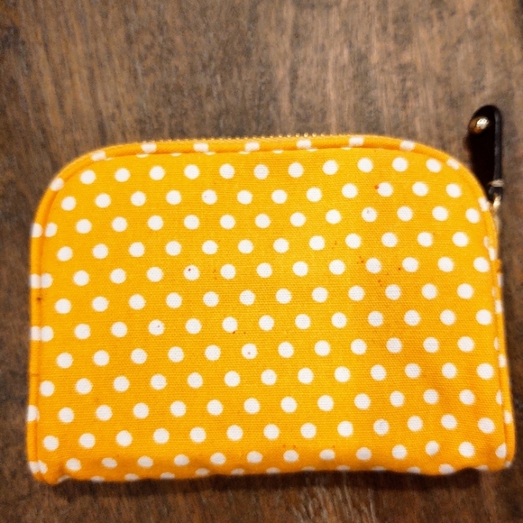 J. Crew Handbags - J. Crew Yellow Polkadot clutch